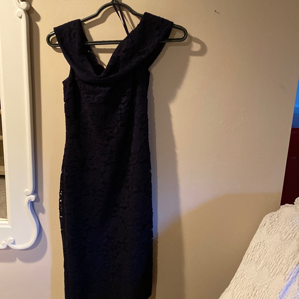 Black dress knee length